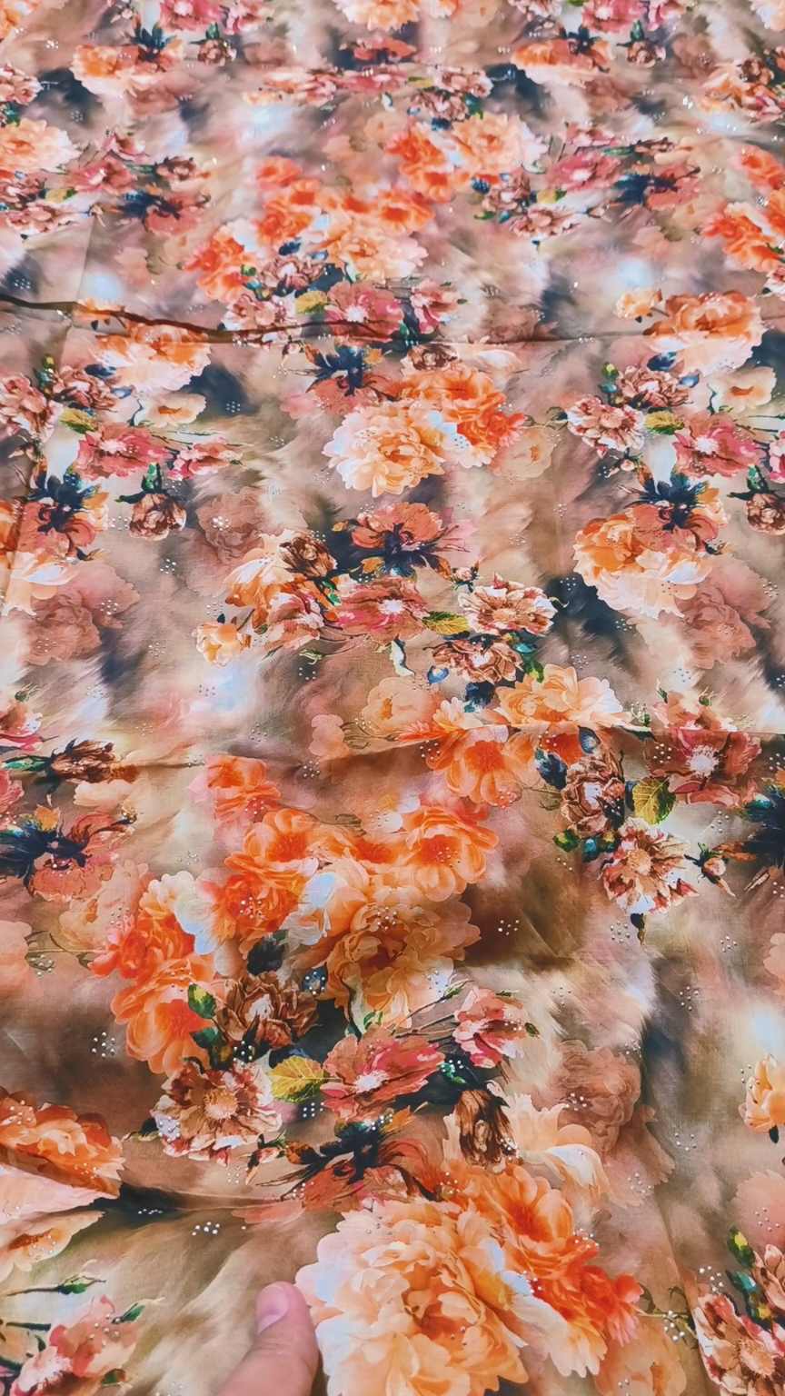 M-1257  Imported Unique Nago wali Lawn Same print Shirt & Truzer 2pc