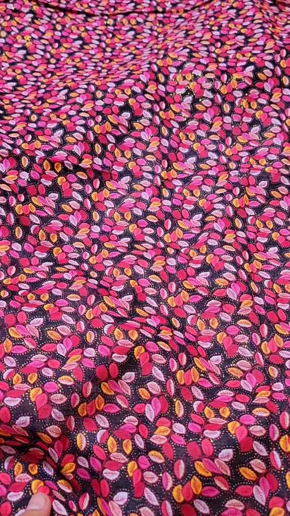 M-1413  Imported Fancy Digital Embossed Giliter Pure Summer ⛱️ Lawn Same print Shirt & Trulzer 2pc -