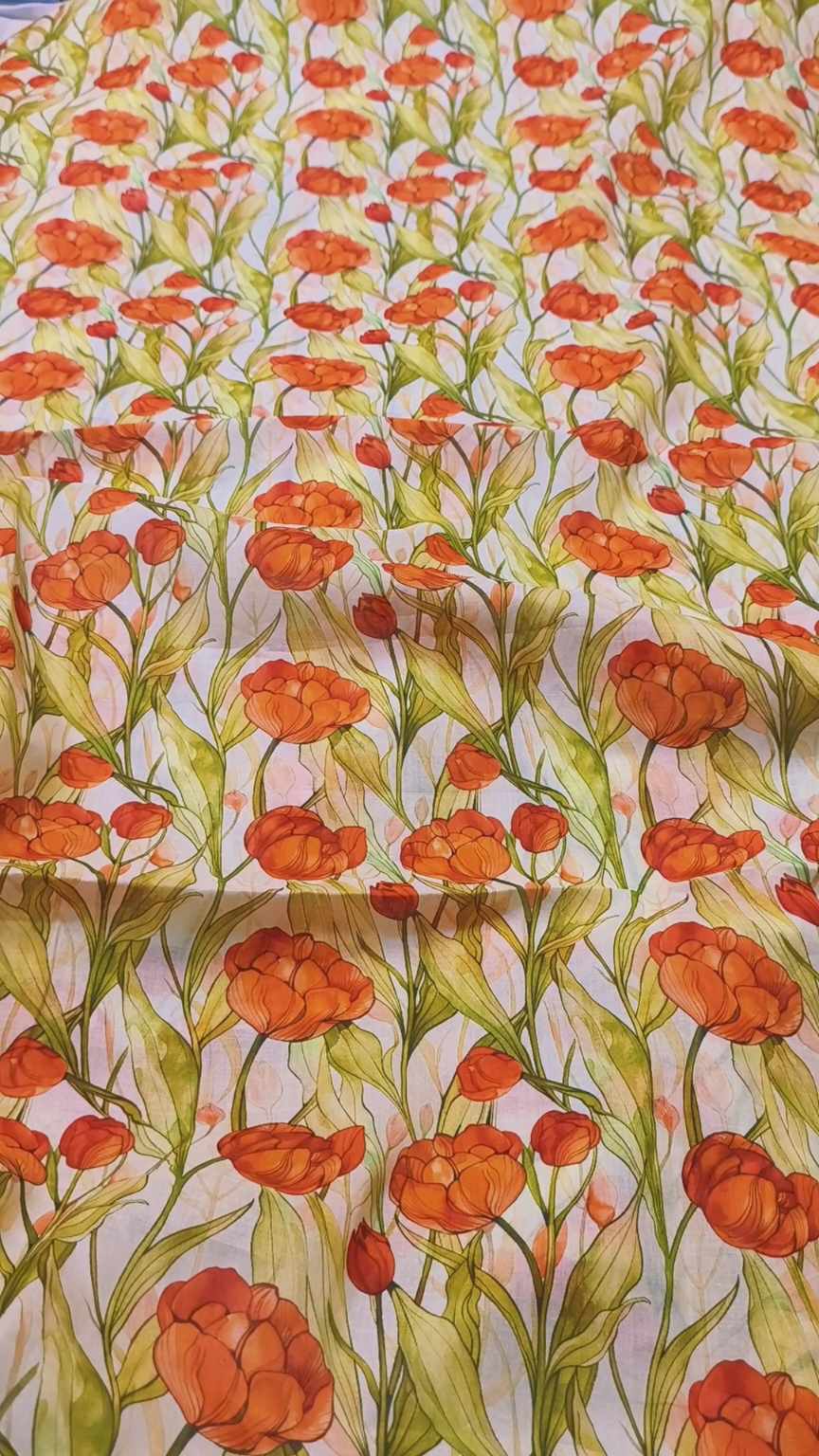M-1458  Imported Digital Pure Summer ⛱️ Lawn Same print Shirt & Trzer 2pc