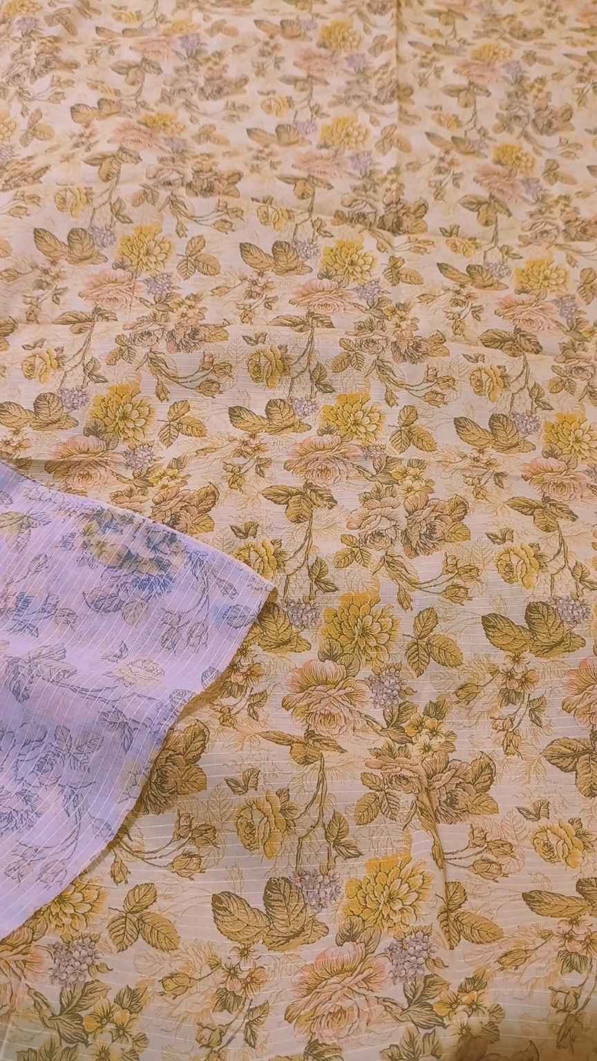 M-1502   Imported Digital 🧐 Bana Dorria Pure Summer ⛱️ Lawn Same print Shirt & Truzer 2pc