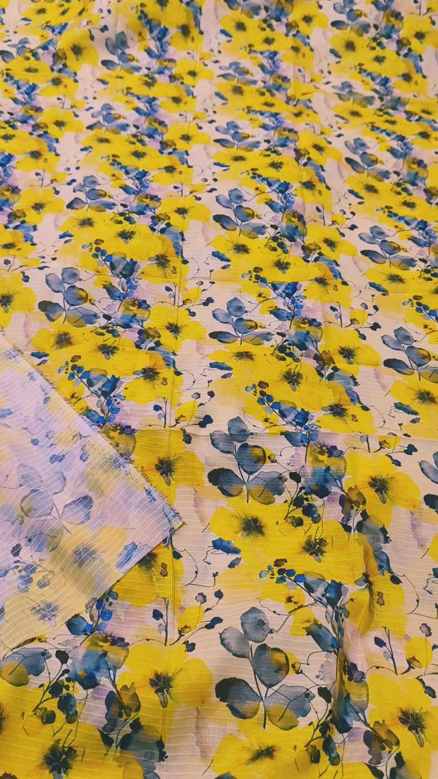 M-1500  Imported Digital 🧐 Bana Dorria Pure Summer ⛱️ Lawn Same print Shirt & Truzer 2pc
