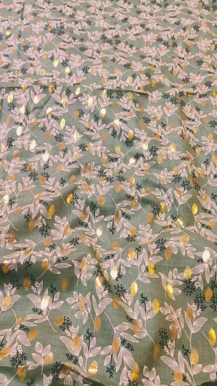 M-1492  imported Luxury Digital Zaree Bunch Pure ⛱️ Summer Lawn Same print Shirt & Truzer 2pc -