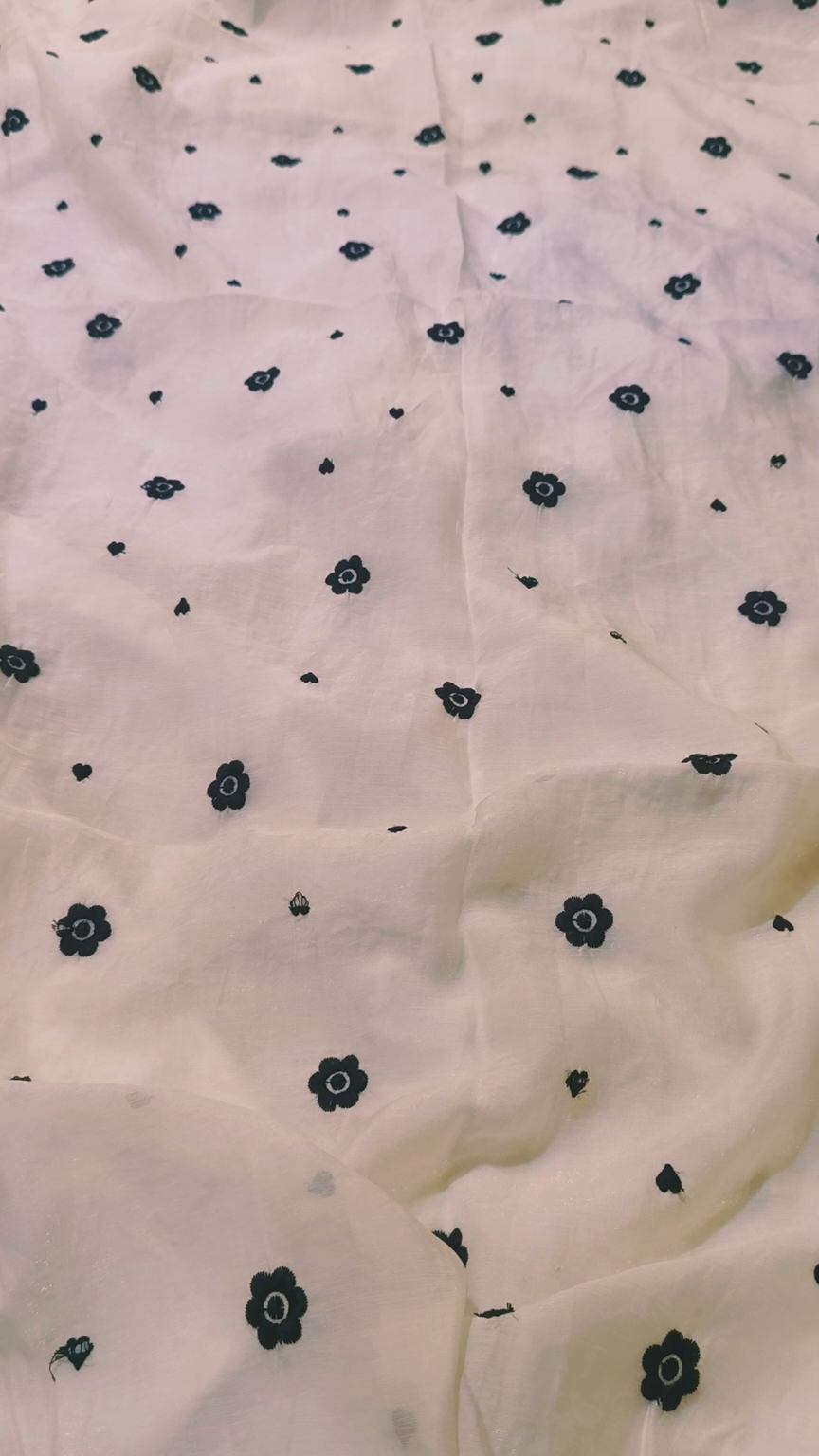 🥳 Sale Sale M-1480   Imported Shiffli Embroidery ChickenKari Summer ⛱️ Paper Lawn Stuff only Shirt