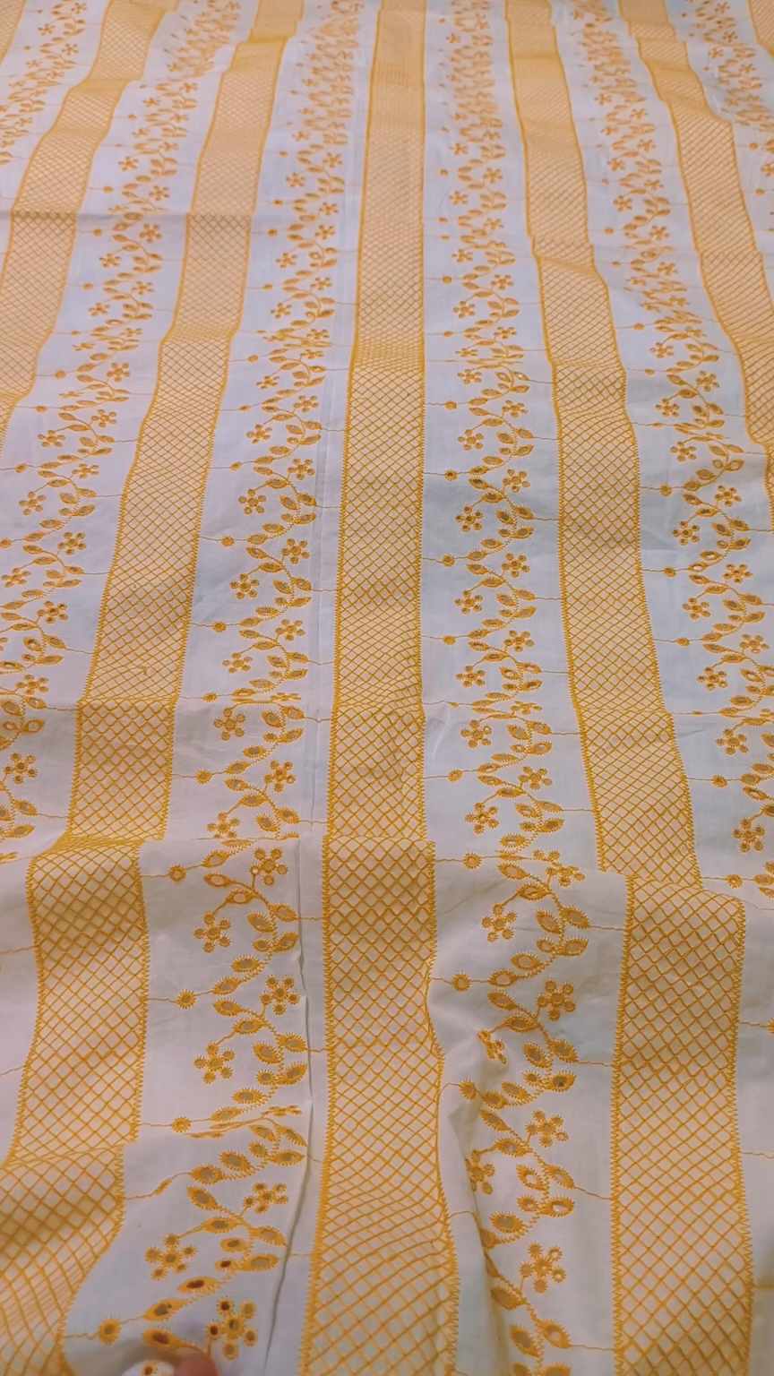 🥳 Sale Sale M-1476  Imported Shiffli Embroidery Printed ChickenKari Pure Summer ⛱️ Lawn only Shirt