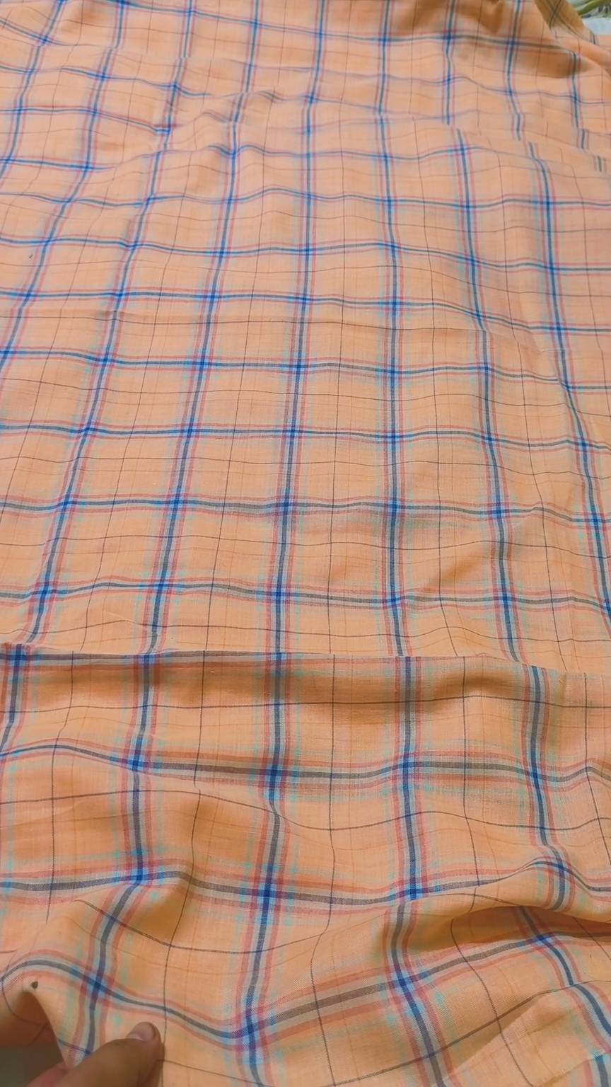 🥳 Sale Sale M-1543 Imported Checkbase Design Pure Malmal Summer ⛱️ Lawn Same print Shirt & Truzer 2pc