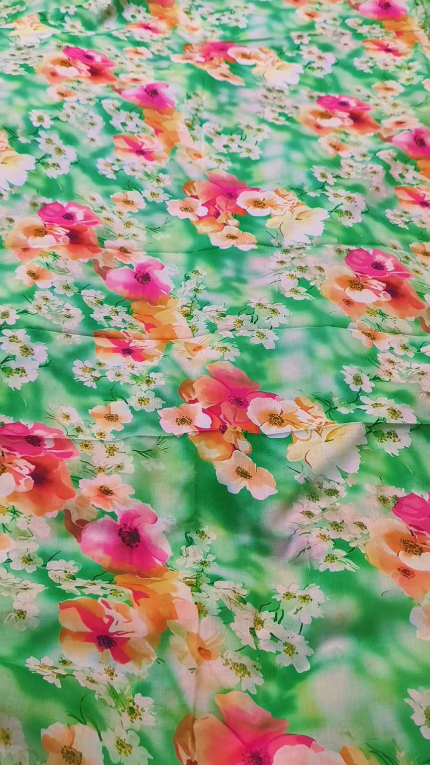 M-1604  Imported 3-D Pure Summer ⛱️ Lawn Same print Shirt & Trzer 2pc