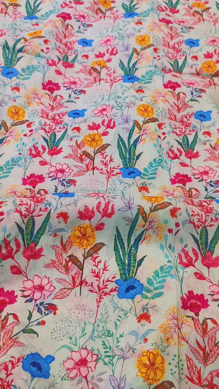M-1673  Imported 3-D Pure Summer ⛱️ Lawn Same print Shirt & Trzer 2pc