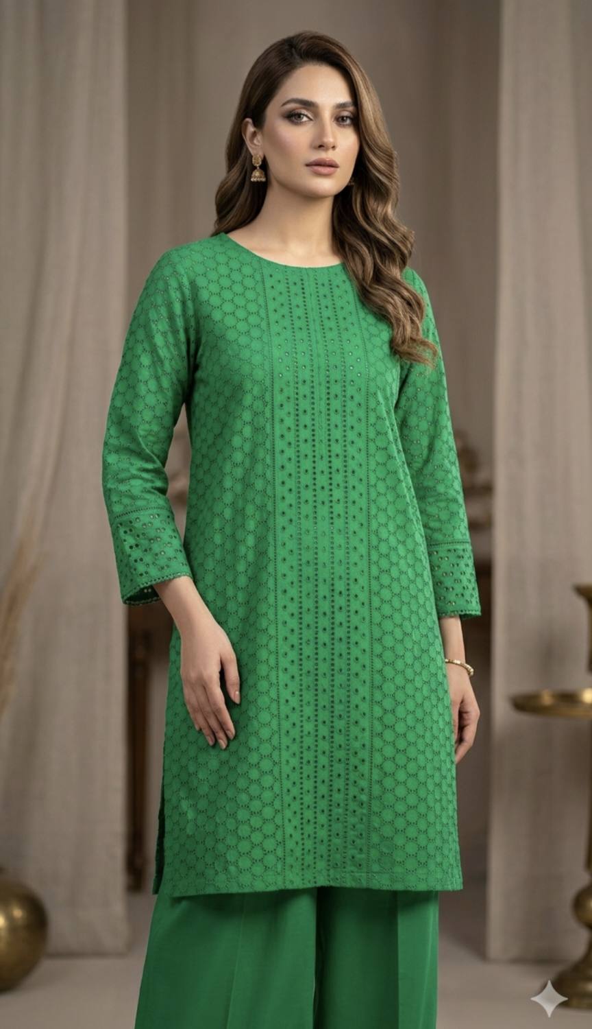 🥳 Sale Sale M-906  Rs.1590  Imported High quality 3-D ChickenKari Embroidery in Pure Summer Lawn Shirt
