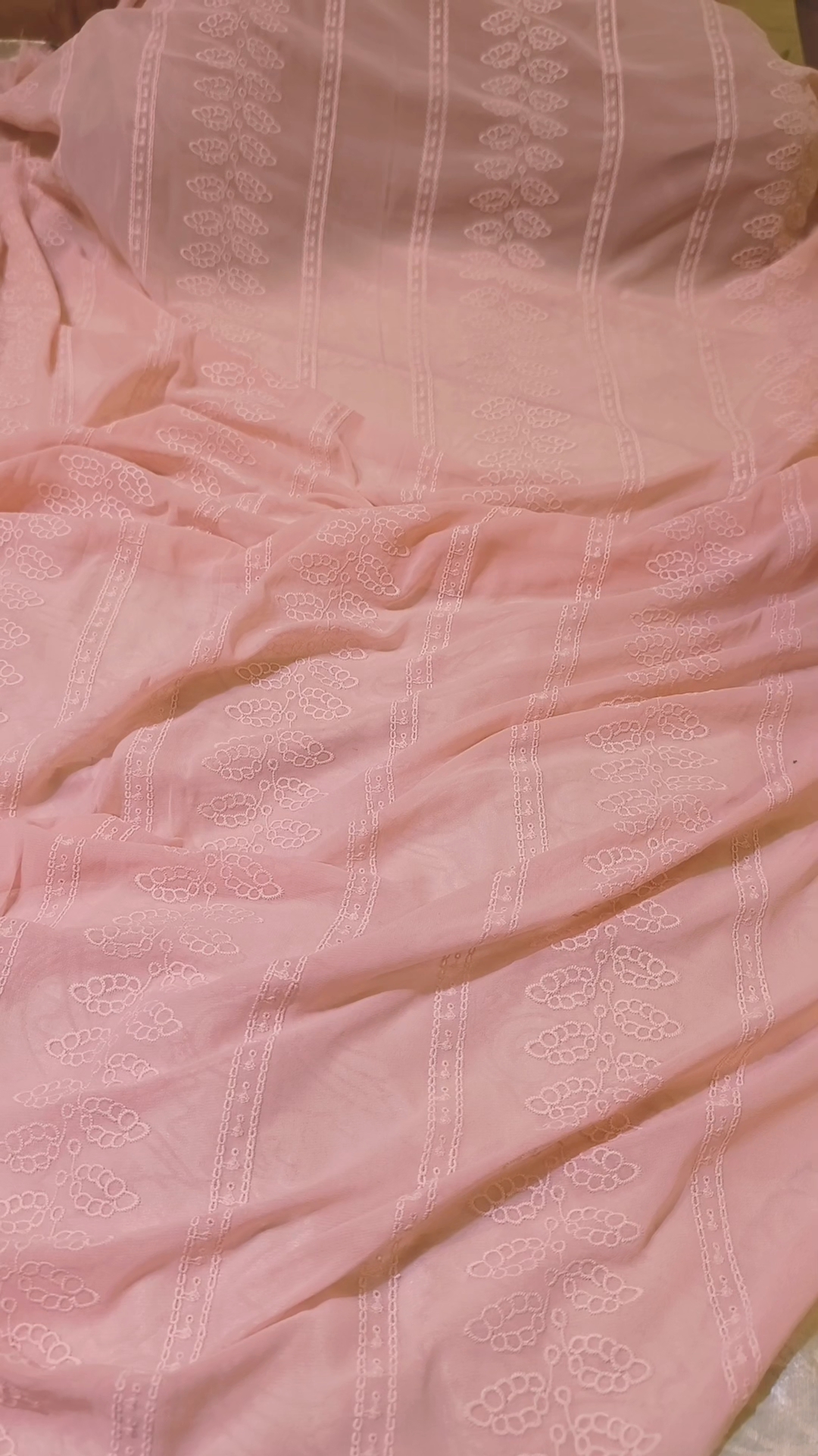 🥳 Biggest Sale M-1102. Rs.1190 Impotted 3-D Embroidery In Pure Georgette Shirt