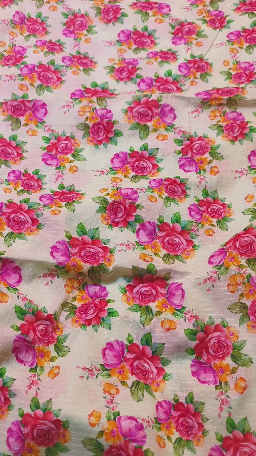 Sale Sale M-1126  Rs.1490 Imported Digital Dorria Pure Summer ⛱️ Lawn Same print Shirt & Truzer 2pc -