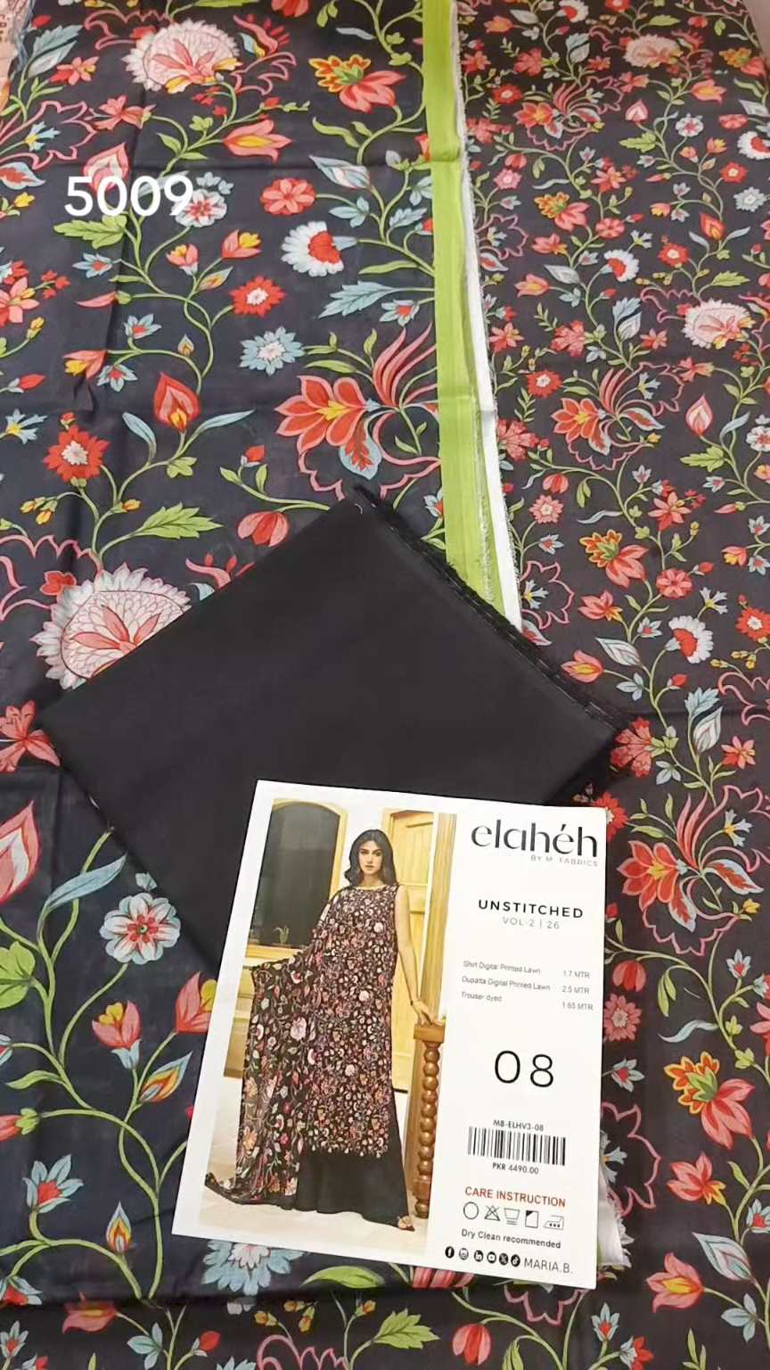 Sale Sale M-5009 Rs.2450 Branded (Maria-B) Dorria Lawn Duppta, Lawn 3pc suit with packing