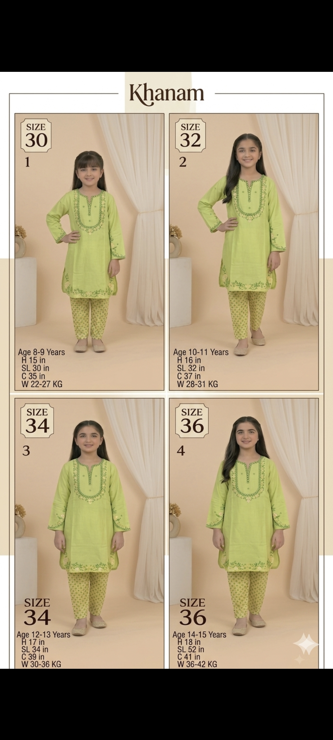 (For 32 size kids) 🥳Big Sale M-5026 Rs.2350 Khanam Brand kids Collection Limited Stock    (Age 10 to 11 Year)(Weight 26 to 31 Kg)