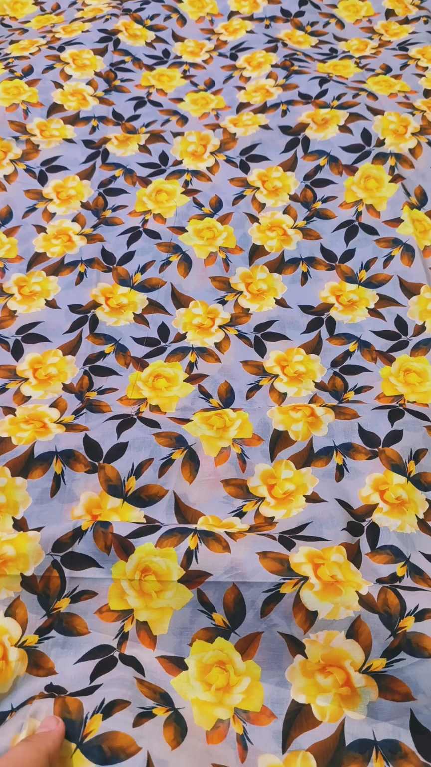 M-1975   Imported 3-D Pure Summer ⛱️ Lawn Same print Shirt & Trzer 2pc