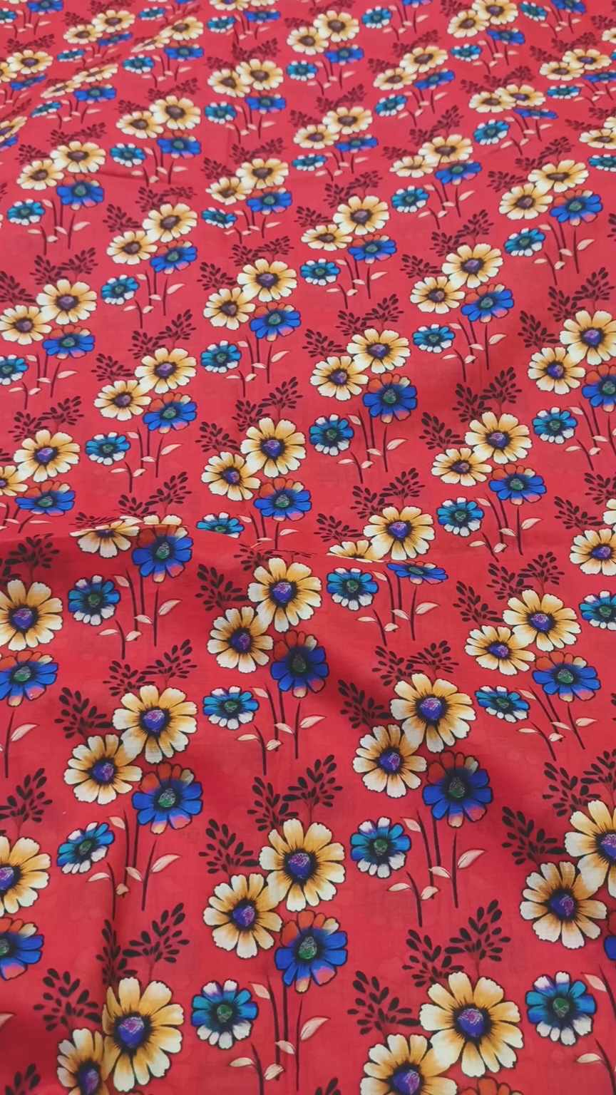 M-1971   Imported 3-D Pure Summer ⛱️ Lawn Same print Shirt & Trzer 2pc