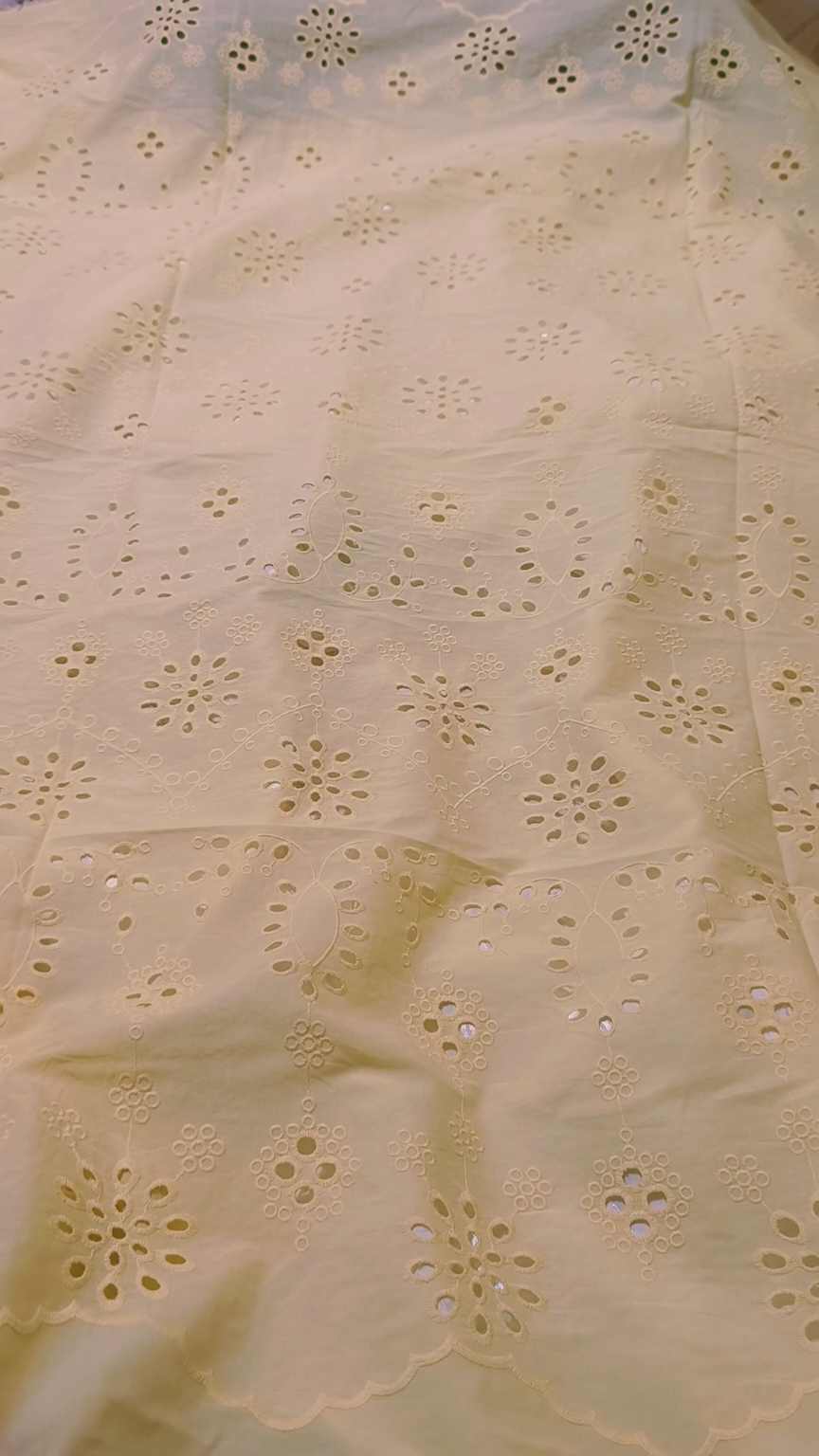 🥳 Sale Sale M-1992 Imported Shiffli Embroidery ChickenKari Pure Summer ⛱️ Luxury Lawn only Shirt