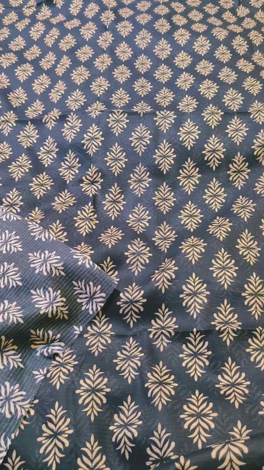 M-2023  Imported Digital Bana Dorria (Jet Black & Off White) Pure Summer ⛱️ Lawn Same print Shirt & Trzer 2pc