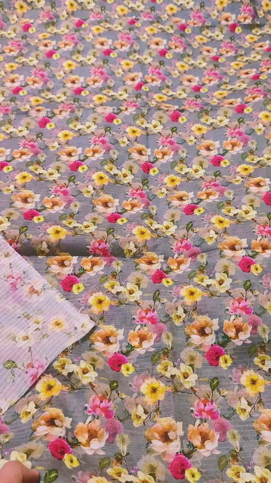 M-2089  Imported Digital 🧐 Bana Dorria Pure Summer ⛱️ Lawn Same print Shirt & Truzer 2pc