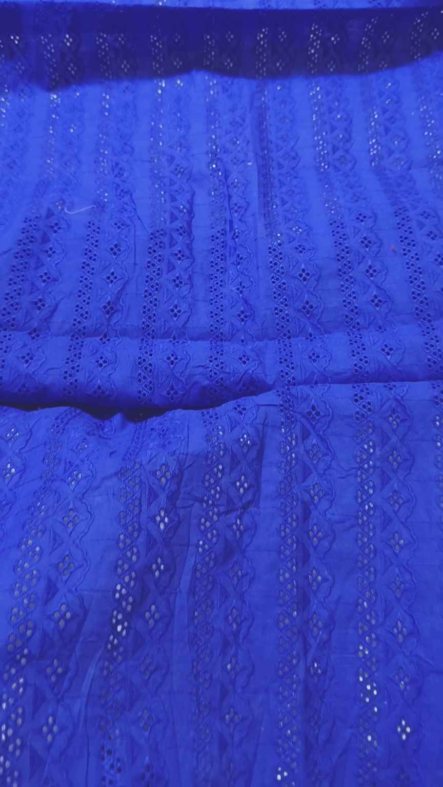 🥳 Sale Sale M-2085  Imported Shiffli Embroidery ChickenKari Pure Summer ⛱️ Luxury Cotton only Shirt