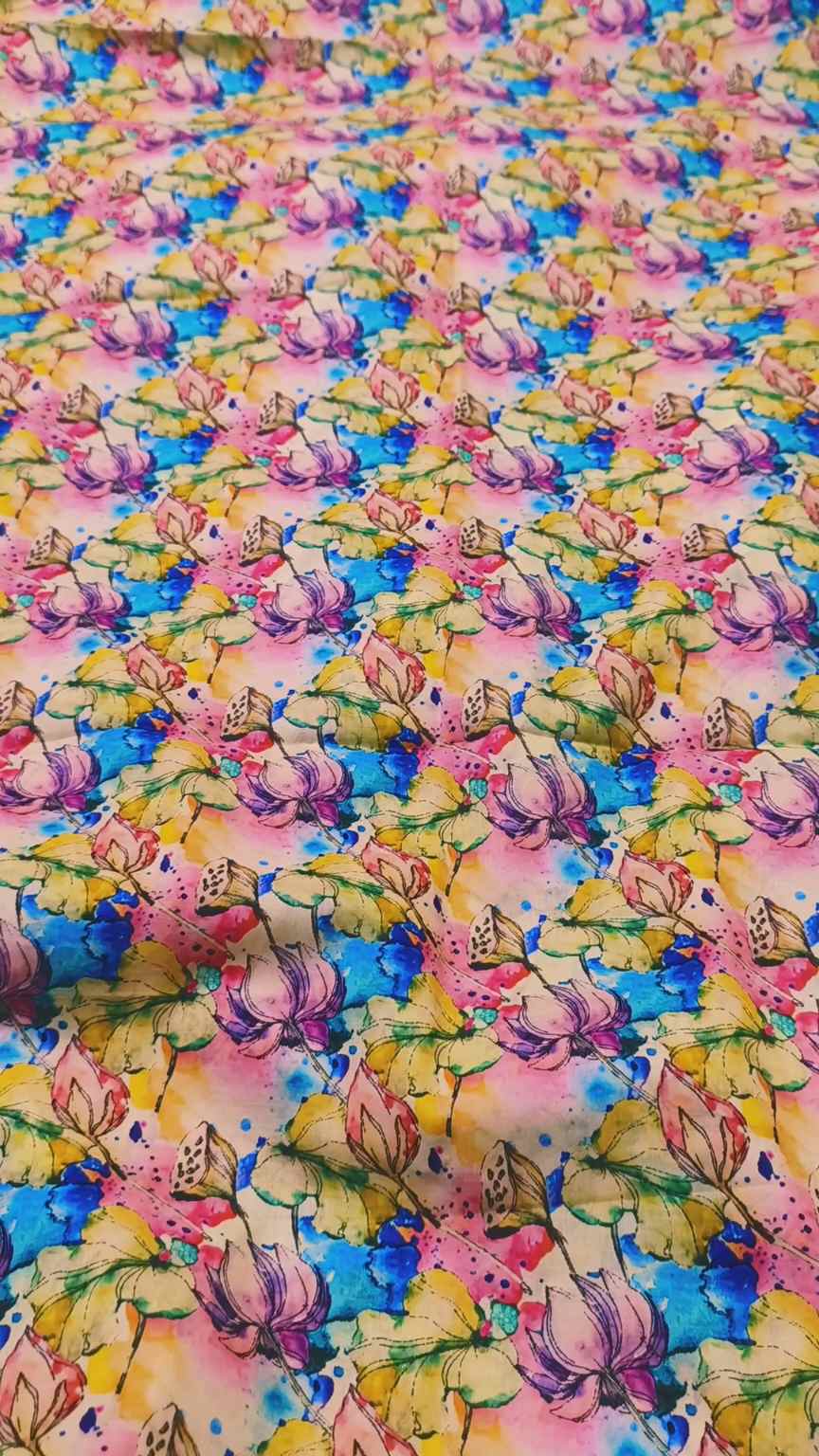 M-2065  Imported 3-D Pure Summer ⛱️ Lawn Polka Design Same print Shirt & Trzer 2pc