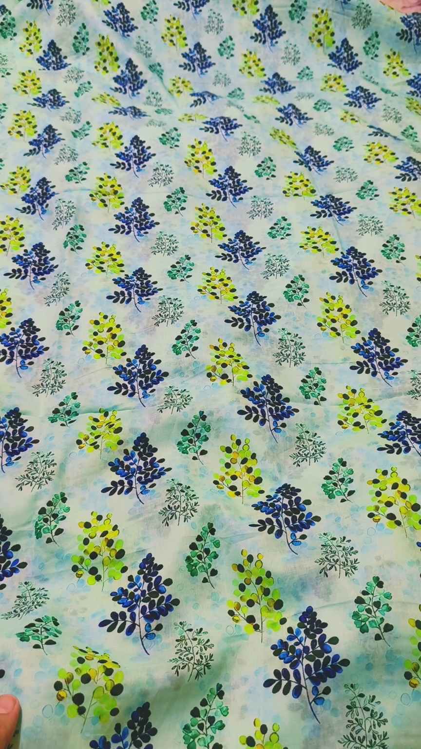 M-2062  Imported 3-D Pure Summer ⛱️ Lawn Polka Design Same print Shirt & Trzer 2pc