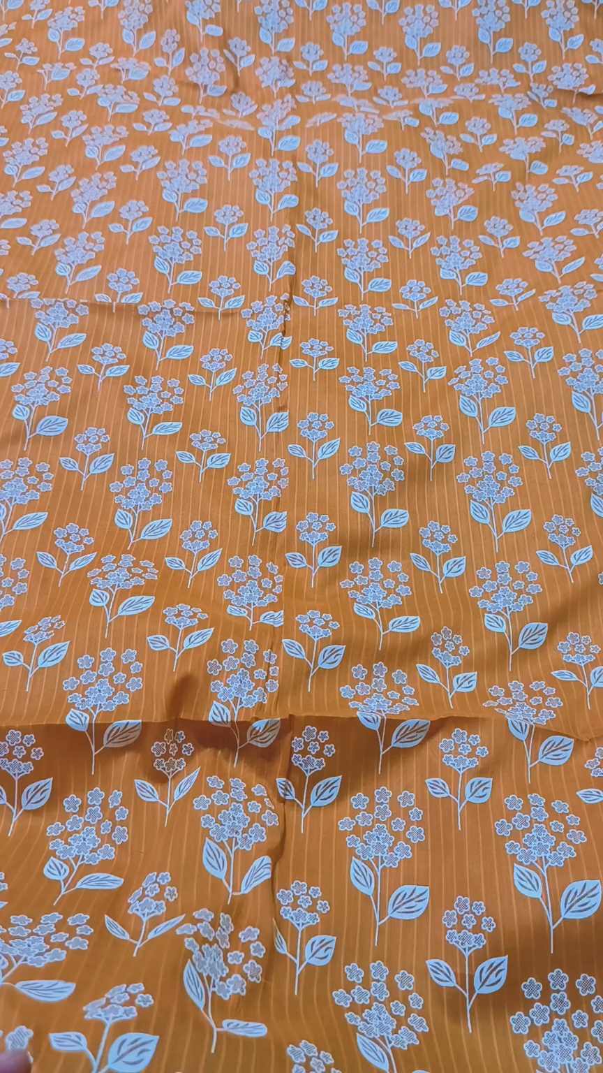 M-2056  Imported Digital 🧐 (Bana Dorria Lekar paint) design Pure Summer ⛱️ Lawn Same print Shirt & Truzer 2pc