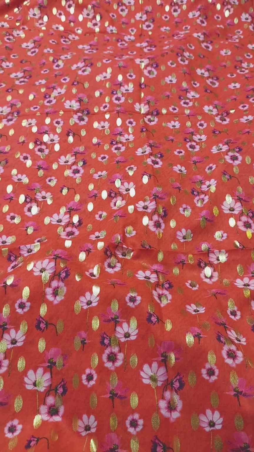 😱 Sale Sale M-2055 imported Luxury Digital Zaree Bunch Pure ⛱️ Summer Lawn Same print Shirt & Truzer 2pc