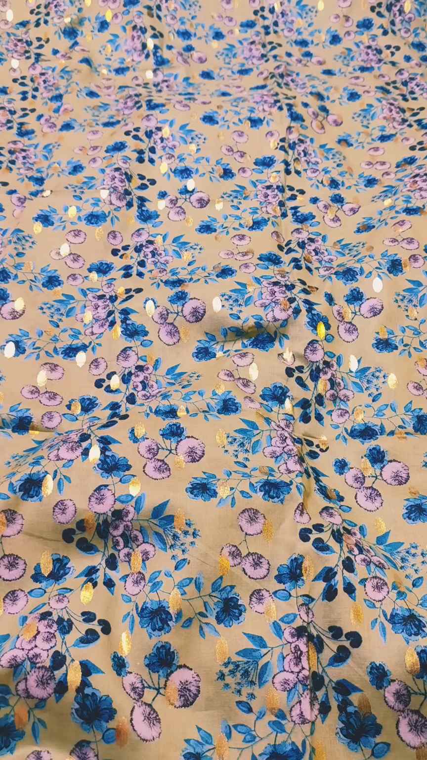 😱 Sale Sale M-2054  imported Luxury Digital Zaree Bunch Pure ⛱️ Summer Lawn Same print Shirt & Truzer 2pc