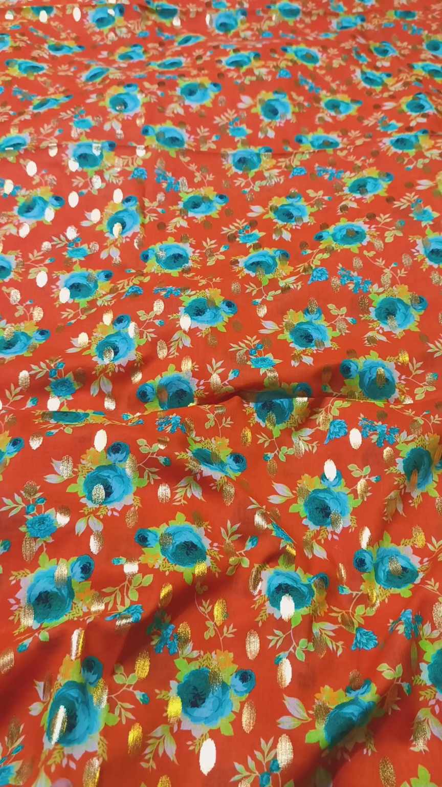 😱 Sale Sale M-2051  imported Luxury Digital Zaree Bunch Pure ⛱️ Summer Lawn Same print Shirt & Truzer 2pc