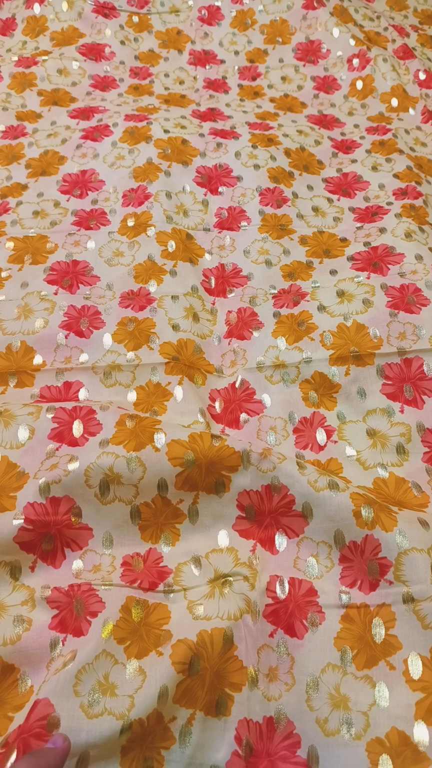 😱 Sale Sale M-2101  imported Luxury Digital Zaree Bunch Pure ⛱️ Summer Lawn Same print Shirt & Truzer 2pc