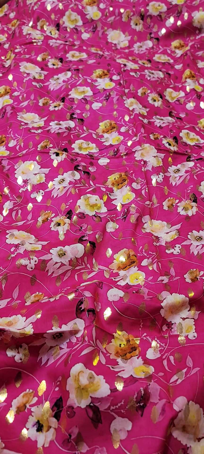 😱 Sale Sale M-2158  imported Luxury Digital Zaree Bunch Pure ⛱️ Summer Lawn Same print Shirt & Truzer 2pc