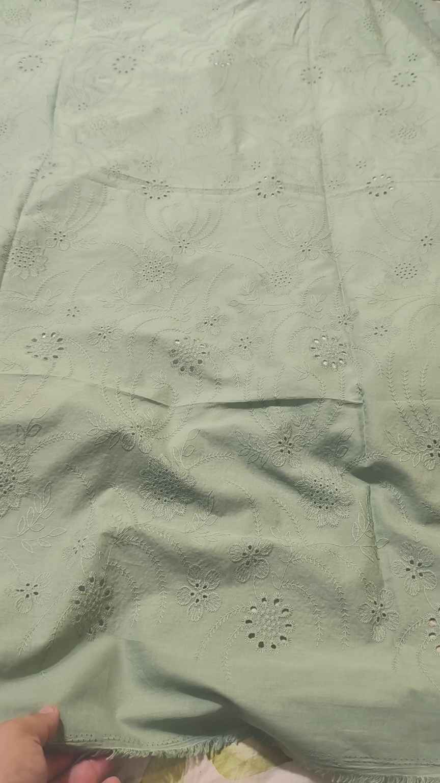 🥳 Sale Sale M-2241  Imported Shiffli Embroidery ChickenKari Pure Summer ⛱️ Luxury Lawn only