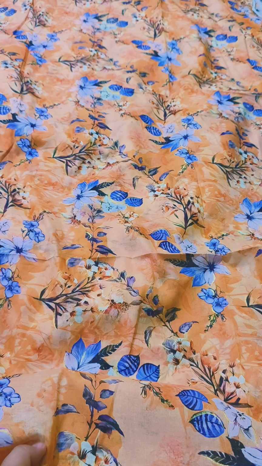 🥳 Sale Sale New Arrivals M-2343  Imported Digital Gold Leker paint  Pure Summer ⛱️ Lawn Same print Shirt & Truzer 2pc