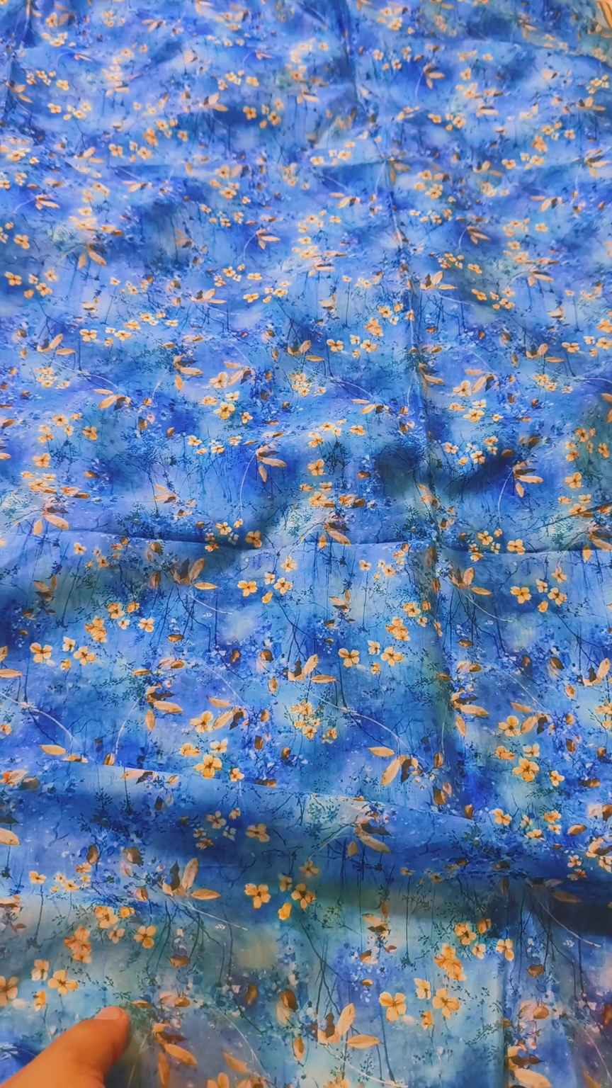 🥳 Sale Sale M-2419  Imported Digital Luxury Summer ⛱️ Silky Lawn Same print Shirt & Truzer 2pc