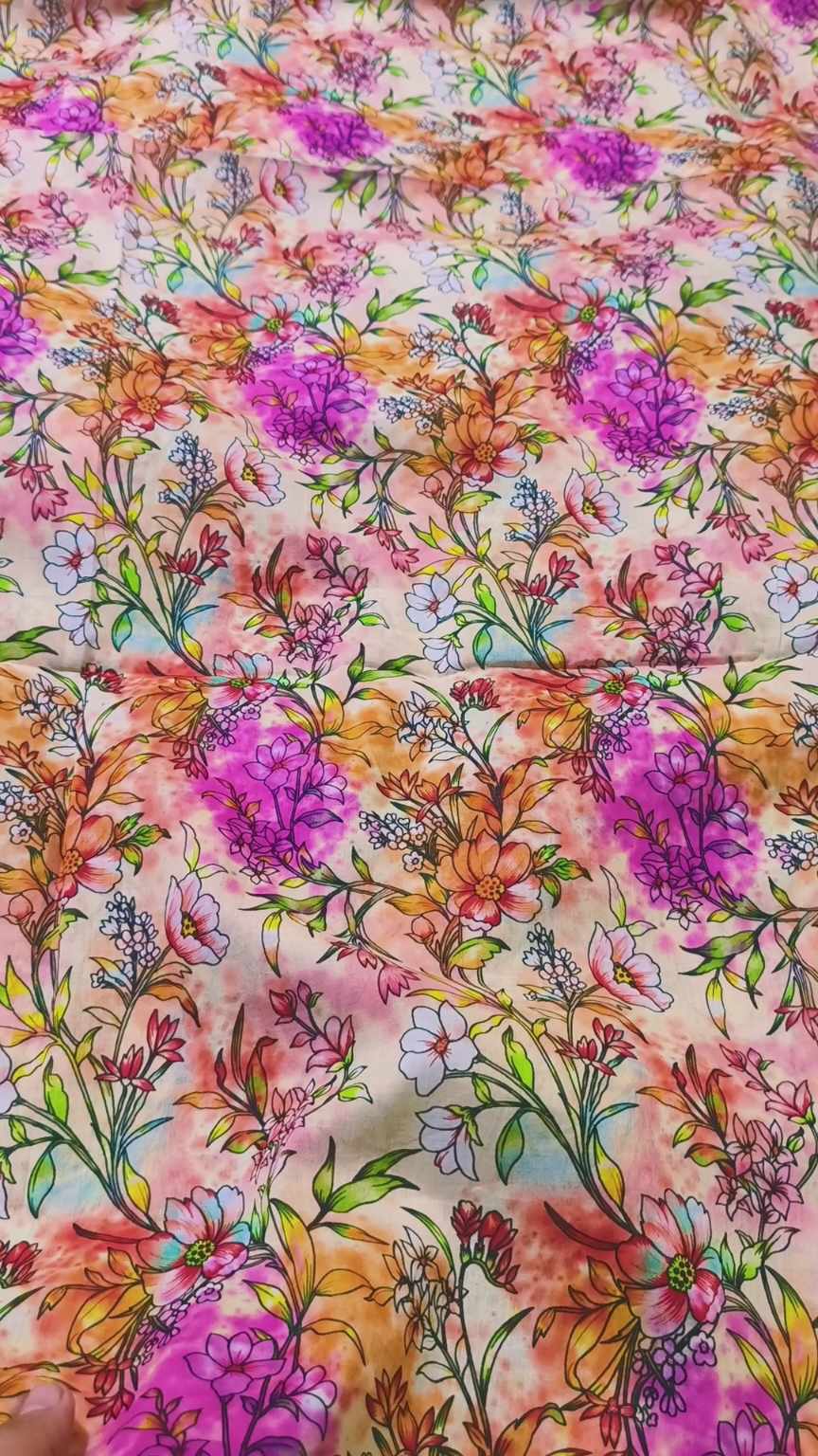 M-2409  Imported 3-D Pure Summer ⛱️ Lawn Same print Shirt & Trzer 2pc