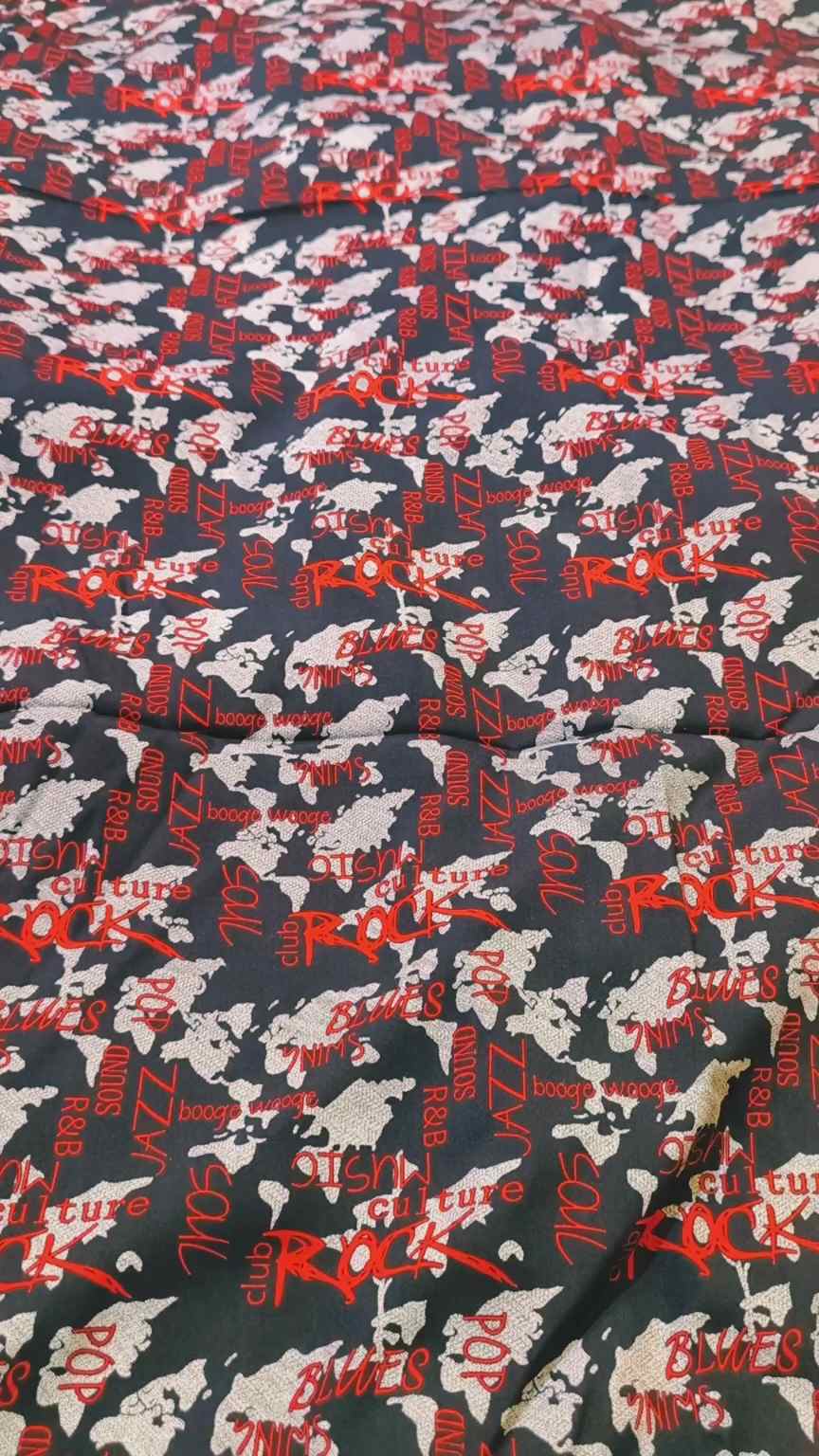😱 M-2398   Imported Digital 4 season Stone Lelin Same print Shirt & Truzer 2pc
