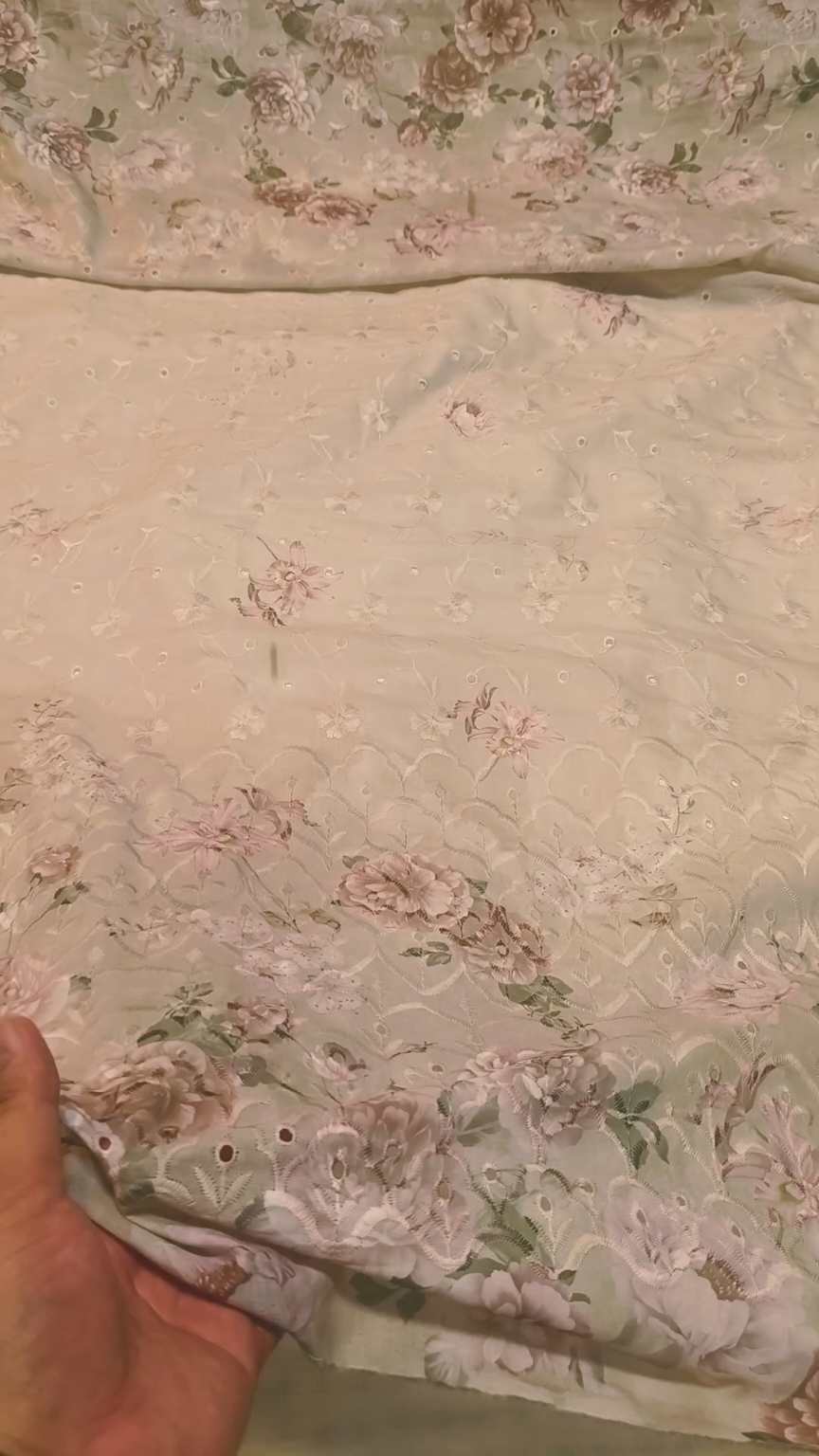 🥳 Sale Sale M-3206 Imported Shiffli Embroidery ChickenKari  in Pure Summer ⛱️ Lawn only Shirt