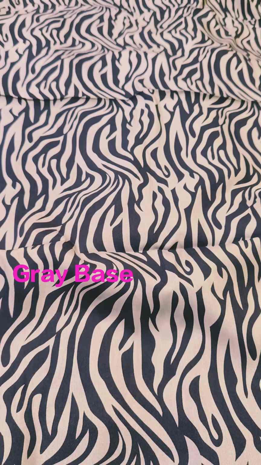 😱 M-3246 Gray base   Imported Digital Stone Lelin Same print Shirt & Truzer 2pc