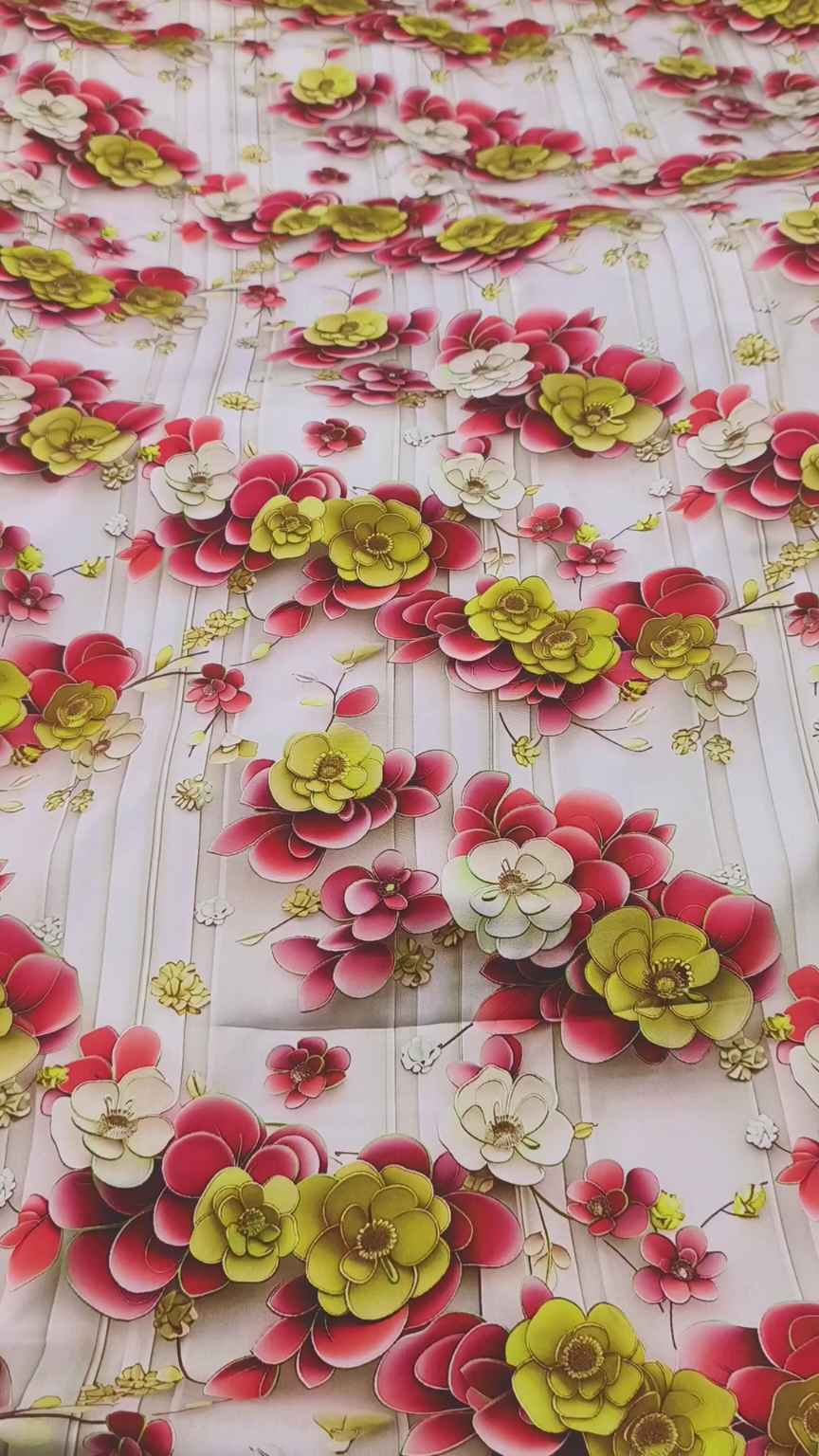 😱 New arrivals in Market M-3314  Imported Luxury 3-D Stone Lelin Same print Shirt & Truzer 2pc Most High demanding