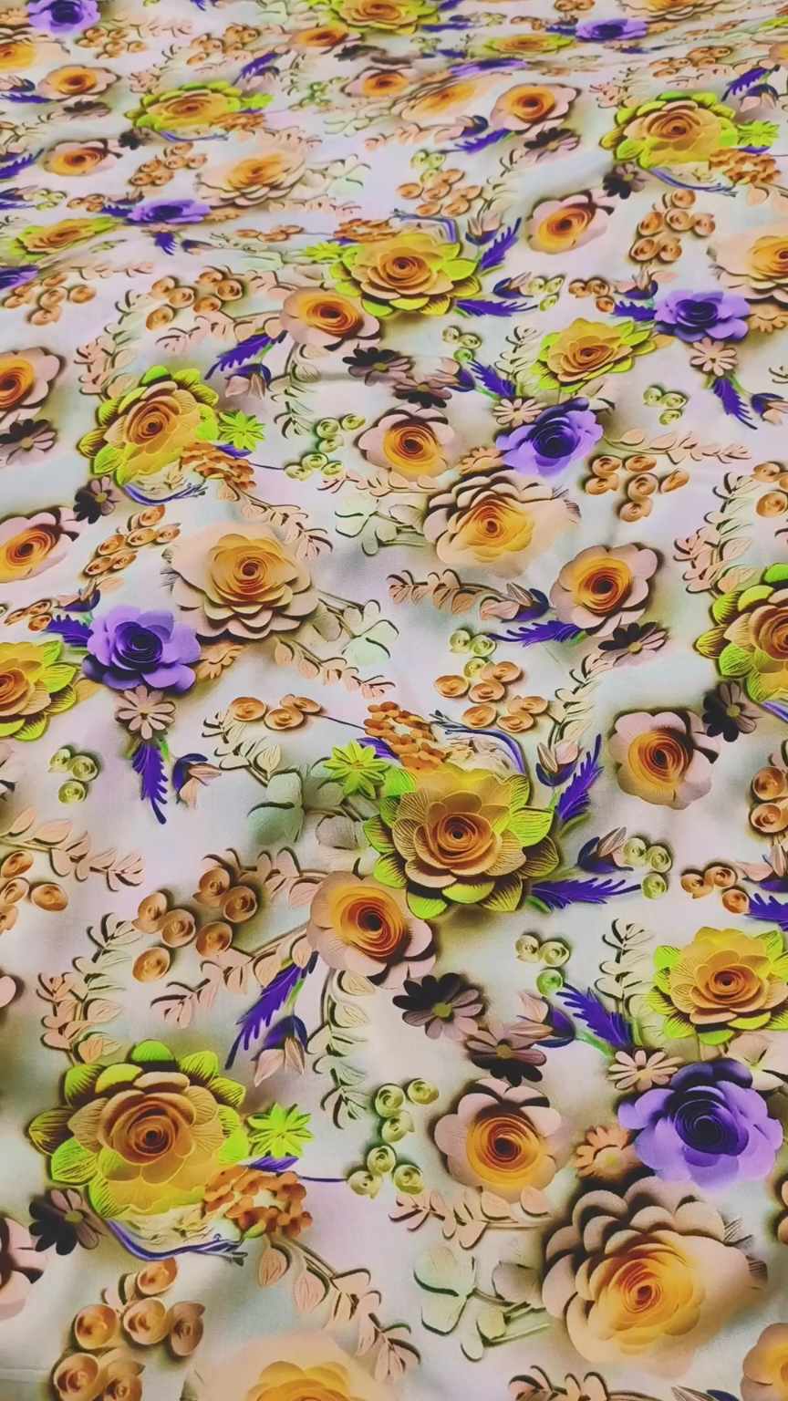😱 New arrivals in Market M-3313  Imported Luxury 3-D Stone Lelin Same print Shirt & Truzer 2pc Most High demanding
