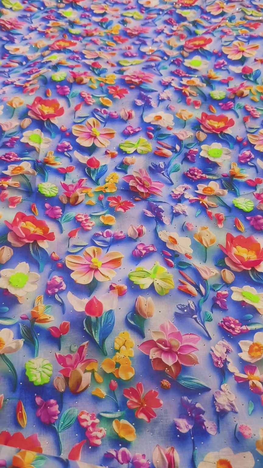 😱 Sale Sale M-3348 Imported 3-D Soft Nago Wali Pure Summer ⛱️ Lawn Same print Shirt & Truzer 2pc