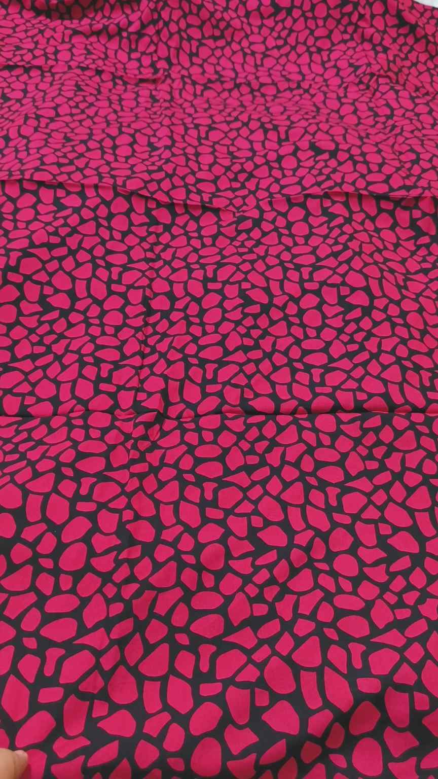 😱 M-3464  Imported Digital Boutique Stone Lelin Same print Shirt & Truzer 2pc