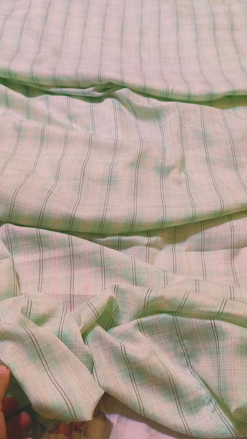 🥳 Sale Sale M-3448  Imported  Check Base Korean Malmal Stuff Same print Shirt & Truzer 2pc
