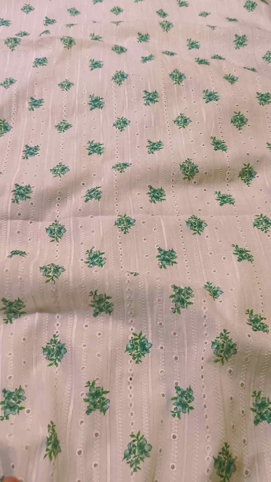 🥳 Sale Sale 14th August  M-3533.  Imported Shiffli Embroidery ChickenKari Pure Summer ⛱️ Lawn only Shirt