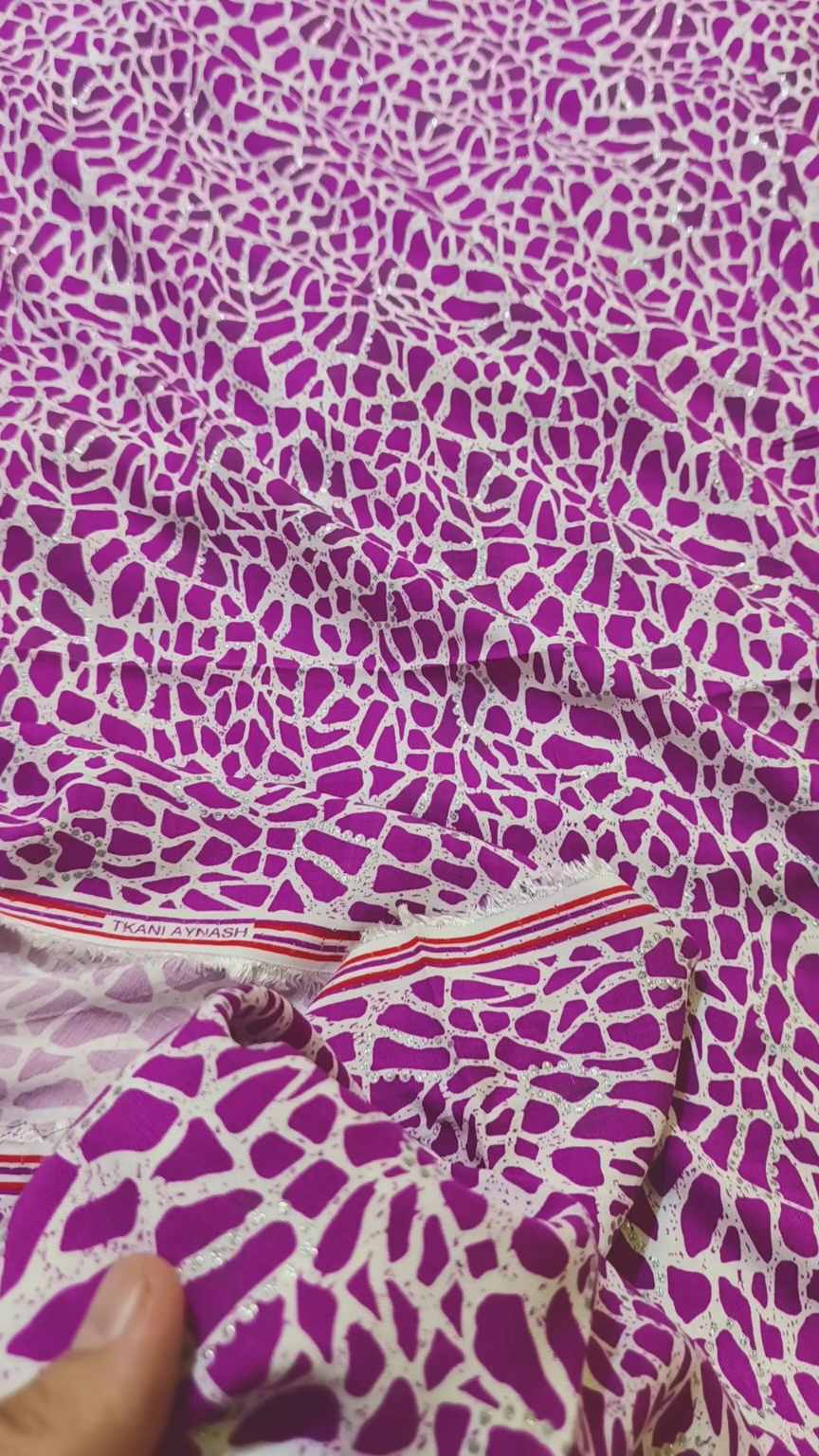 🥳 Sale Sale M-3542 Imported Spanish Giliter Stone Lelin Same print Shirt & Truzer 2pc