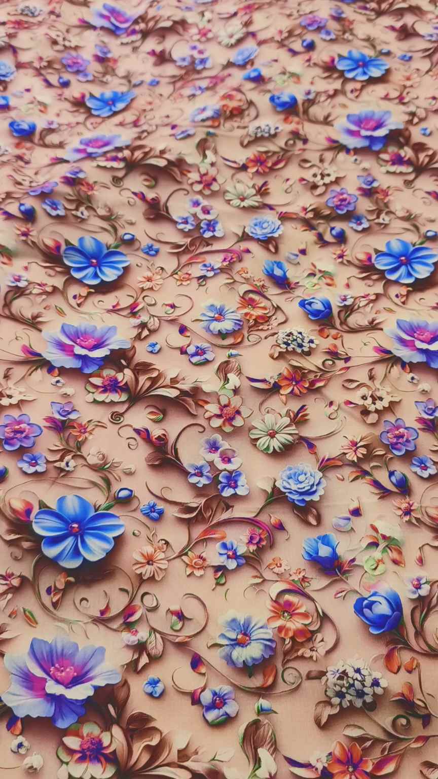 😱M-3540  Imported Luxury 5-D stone Lelin Same print Shirt & Truzer 2pc