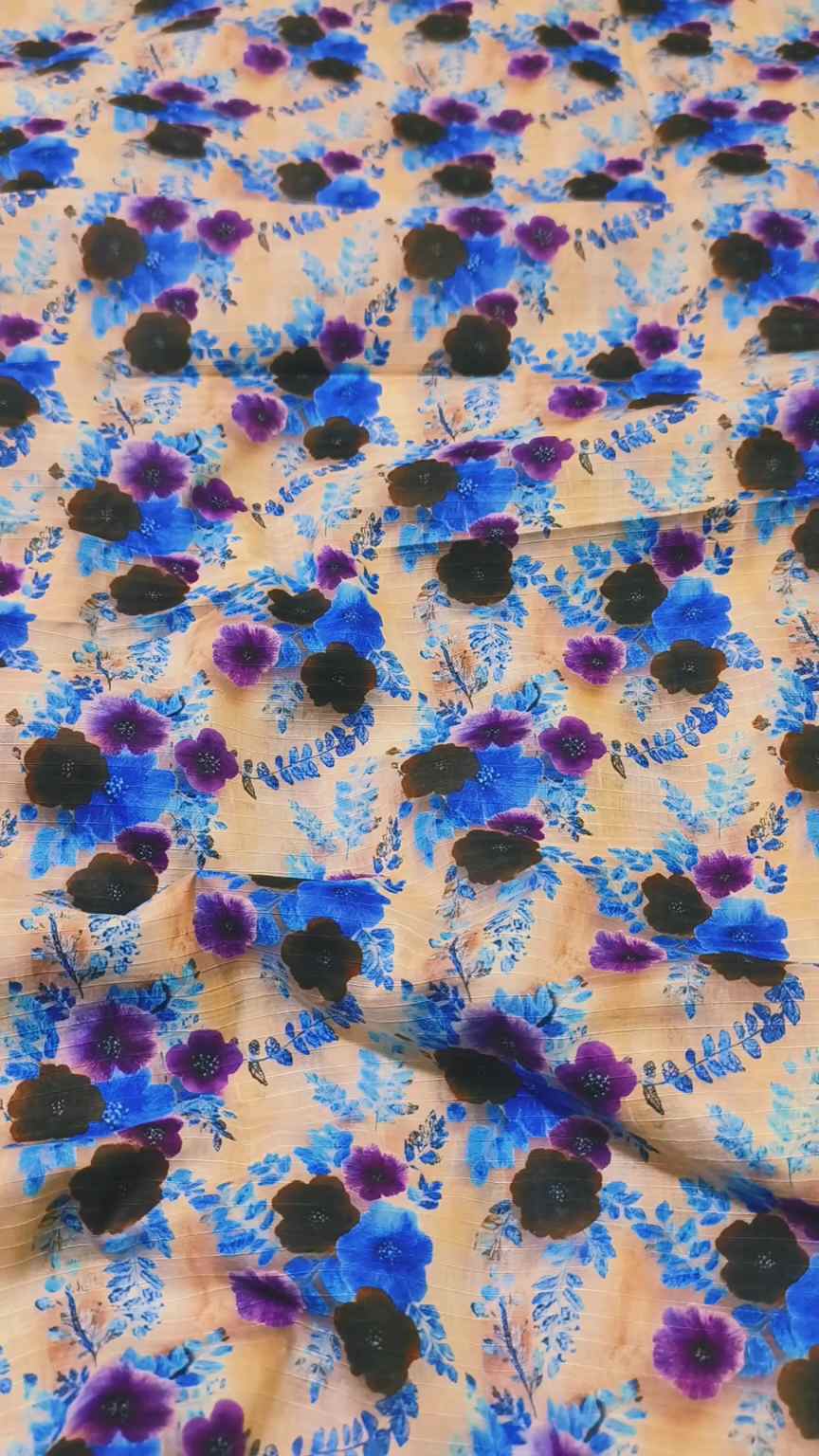 🥳 Big Discount M-52  Rs.1350  Imported 3-D Dorria Pure Summer Lawn Same print Shirt & Truzer 2pc