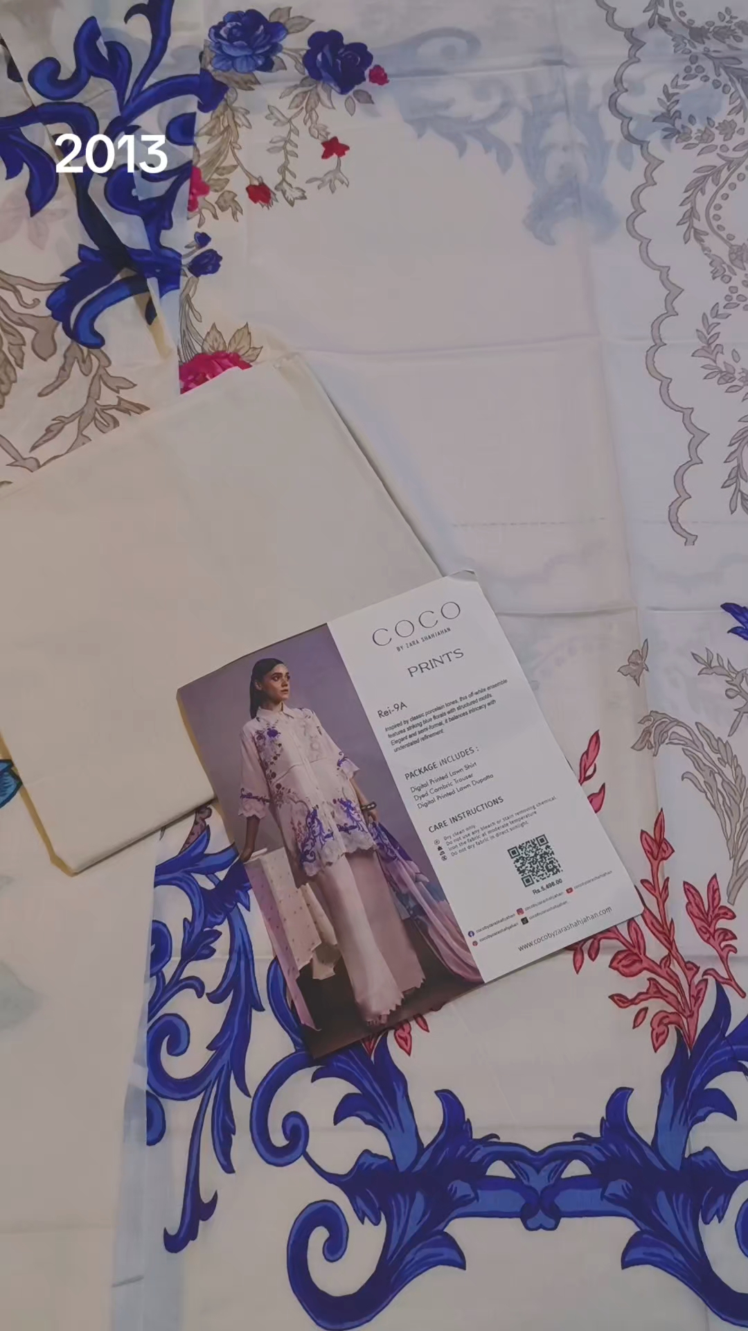 3pc .Sale Sale M-2013  Rs.2450 Branded (coco by zara shahjahan) Digital Lawn 3pc  suit with packing