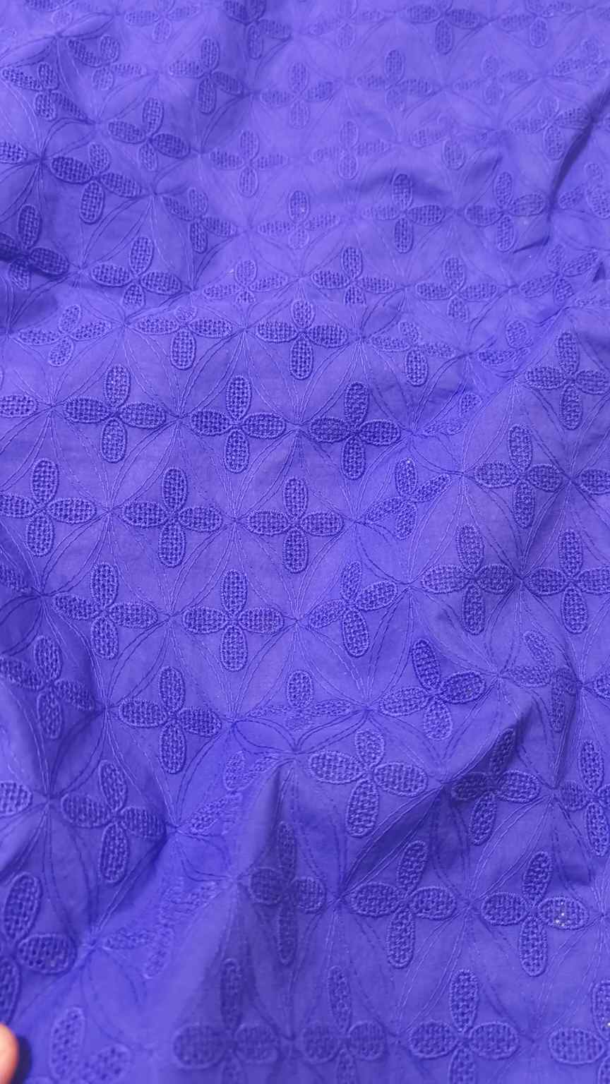 🥳 Big Discount M-167  Rs.1650 Imported Most Luxurious 3-D chickenkari Embroidery in Pure Summer Lawn Shirt