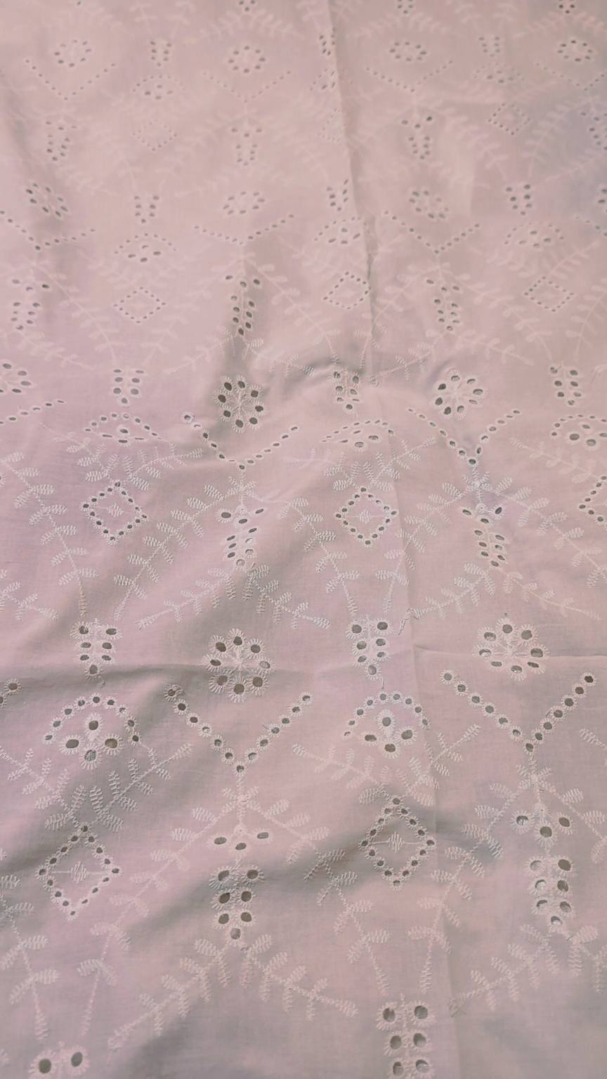 🥳 Big Discount M-165  Rs.1650 Imported Most Luxurious 3-D chickenkari Embroidery in Pure Summer Lawn Shirt