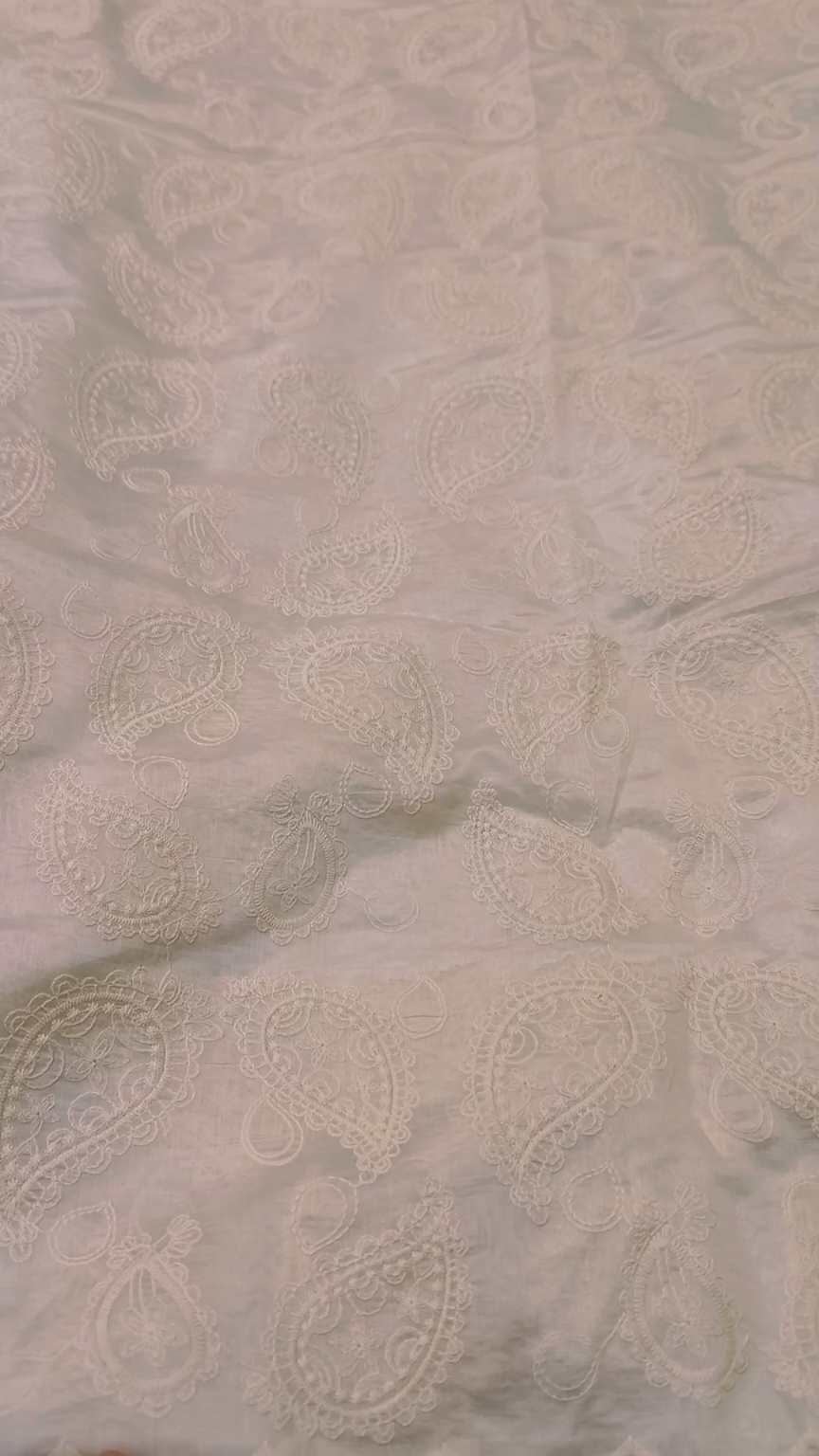 🥳 Big Sale M-155. Rs.1650 Imported Most Luxurious 3-D Embroidery Shirt in Silky Lawn Stuff